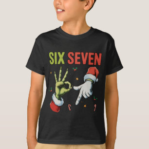 T-shirt Drôle de Noël Six Sept 6 7 Mème Xmas Enfants
