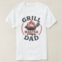 T-shirt drôle de papa maître du grill BBQ