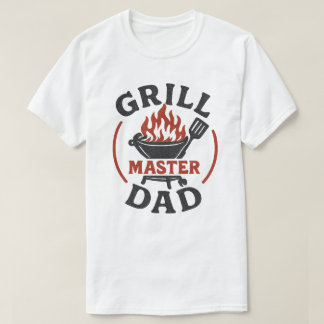 T-shirt drôle de papa maître du grill BBQ
