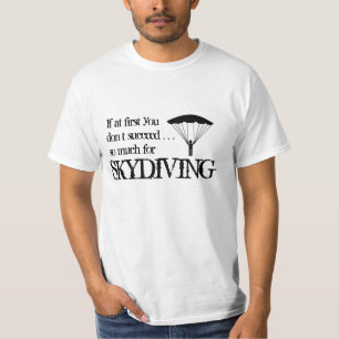 T-shirt drôle de parachutisme