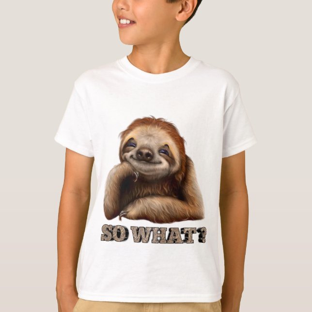 T-shirt drôle de paresse (Devant)