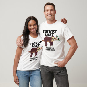 T-shirt drôle de paresseux - Humour de paresse per