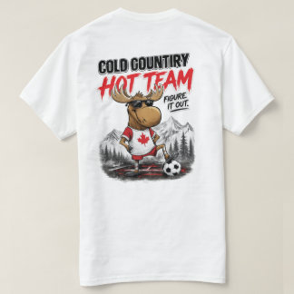 T-Shirt drôle de partisan de soccer Canada avec un