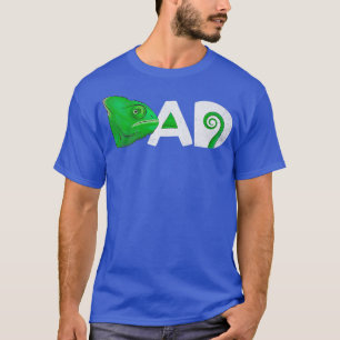 T-shirt Drôle de père caméléon voilé, papa caméléons 2924