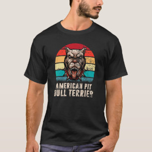 T-shirt Drôle de père de chien American Pit Bull Terrier M