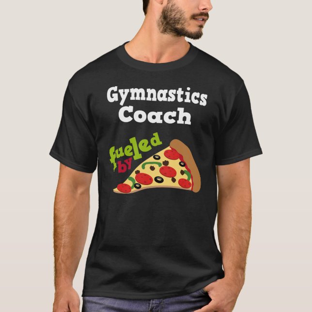 T-shirt (drôle) de pizza d'entraîneur de (Devant)