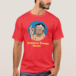 T-shirt drôle de pouces opposables