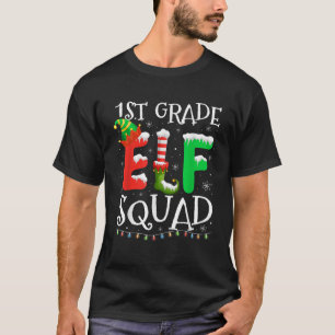 T-shirt Drôle de professeur de brigade d'elfe de 1re année