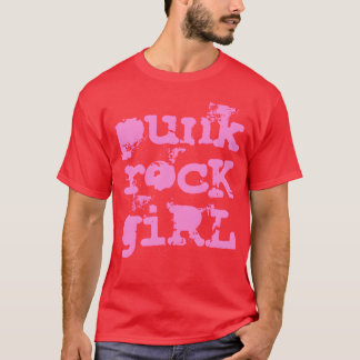 T-shirt Drôle de Punk Rock Girl
