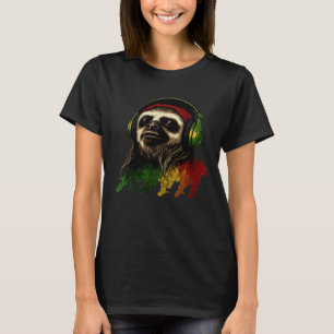T-shirt Drôle de Rasta Paresseux Stylé Rastafari Reggae &
