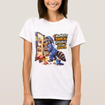 T-shirt drôle de raton laveur spécialiste des coll