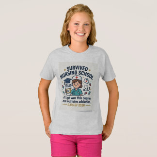 T-shirt drôle de remise de diplôme de l'école Surv