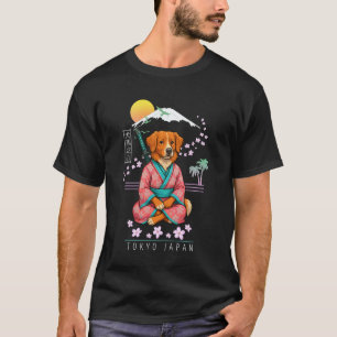 T-shirt Drôle de retriever de Nouvelle-Écosse découvrant d
