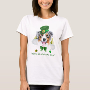 T-shirt Drôle de Saint-Patrick Australien Berger Doré