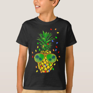 T-shirt Drôle de sapin d'ananas Noël d'été en juillet