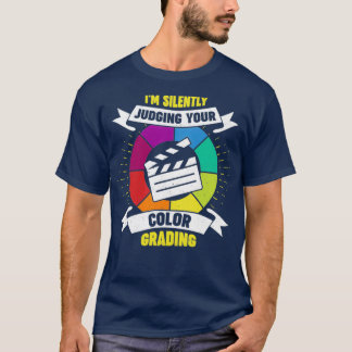 T-shirt Drôle de sélection de couleurs Vidéo Éditeur Cadea