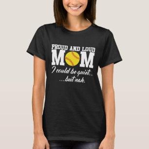 T-shirt drôle de sports de maman fière et bruyan