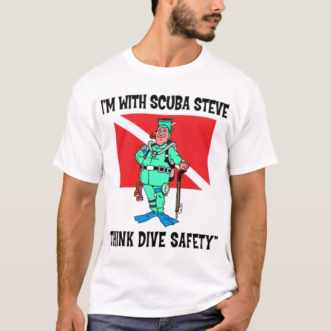 T-shirt drôle de Steve de SCAPHANDRE (Devant)