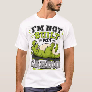 T-shirt drôle de T-Rex de gym non conçu pour le ca