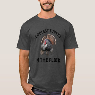 T-shirt drôle de Thanksgiving la dinde la plus cool du tro