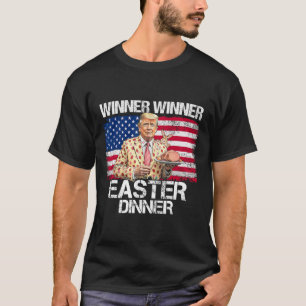 T-shirt Drôle de Trump Gagnant Gagnant Dîner de Pâques Jou