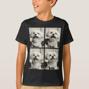 T-shirt Drôle de vampire maltais y mignon chien costume d'