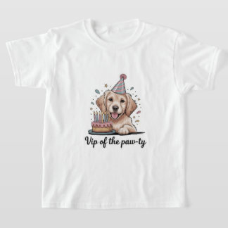 T-shirt Drôle de "VIP de la Paw-tie" Anniversaire de Chien