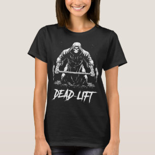 T-shirt Drôle Dead Lift Grim Reaper Halloween Gym Poids