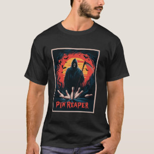 T-shirt Drôle Death Bowling Grim Reaper Bowler Dons Hommes