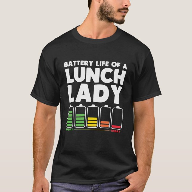 T-shirt Drôle Déjeuner Lady Art Pour Hommes Femmes Cafétér (Devant)