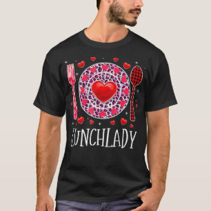 T-shirt Drôle Déjeuner Lady Heureuse Sainte-Valentin Match