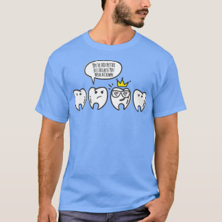T-shirt Drôle Dental Hygiéniste Cadeaux Molarch Couronne D