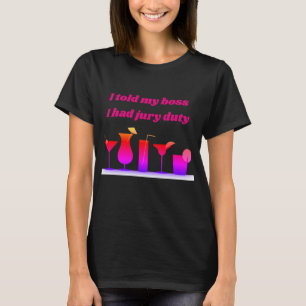 T-shirt drôle des fonctions de juré des femmes