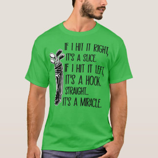 T-shirt Drôle des paroles de golf