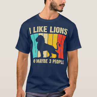 T-shirt Drôle Design Lion Pour Enfants Hommes Femmes Afric