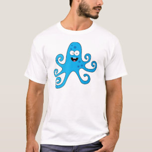T-shirt Drôle dessin animé bébé garçon poulpe