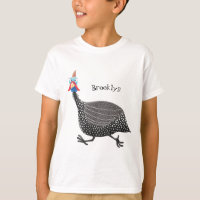 Drôle dessin animé d'oiseau de Guineafowl