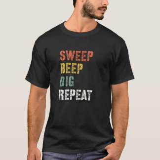 T-shirt Drôle Détecteur de Métal Détection de Gear Trésor