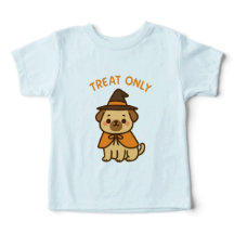 T-shirt drôle d'Halloween avec un chien de dessin