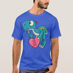 T-shirt Drôle DHD Bleu Dinosaur715
