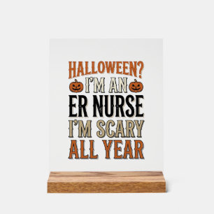 T-shirt drôle d'infirmière des urgences Halloween