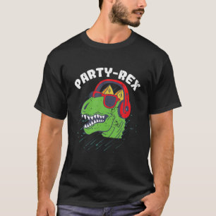 T-shirt Drôle Dinosaure Pun Avec Casque Fête Rex Enfants