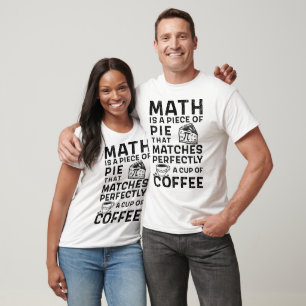 T-shirt Drôle dire Math Pi Day tarte et café