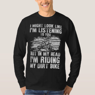 T-shirt Drôle Dirt Vélo Art Pour Hommes Femmes Dirtbike Mo