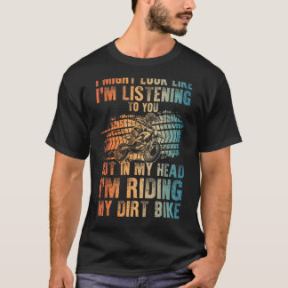 T-shirt Drôle Dirt Vélo Art Pour Hommes Femmes Dirtbike Mo