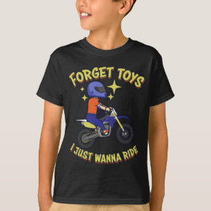 T-shirt Drôle Dirt Vélo Cadeau Pour Enfants De La Route Mo