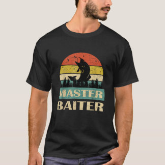 T-shirt Drôle Dit Maître Baiter Pêcheurs Pêcheurs Hommes W