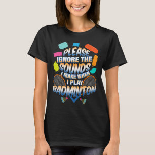 T-shirt Drôle Dminton Racquet Shuttle Sports Summer Ckcour