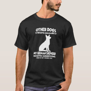 T-shirt Drôle d'obéissance Chien berger allemand Chiens Pr