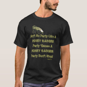 T-shirt drôle d'obscurité de partie de blaireau